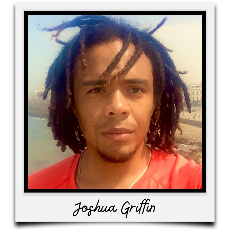 A Polaroid-style photo of Joshua Griffin