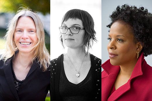 Portraits of Laura Otis, Katherine Young and Tayari Jones