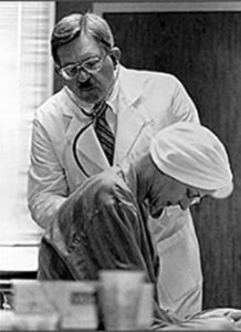 Rein Saral, MD with patient