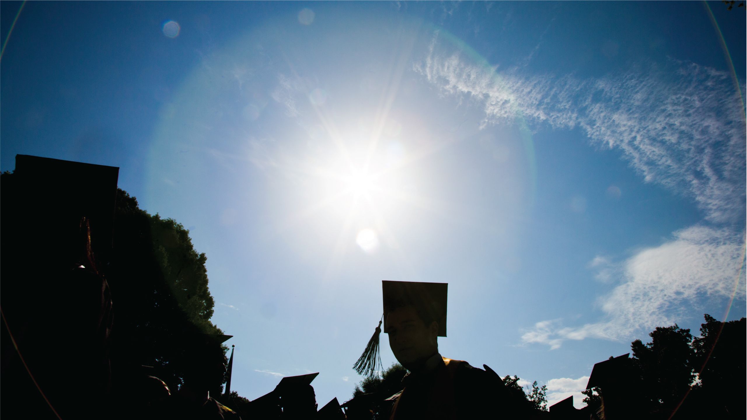 A close up of the Emory President's Medal on the Commencement podium