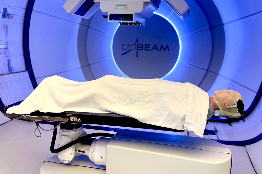 Smith received proton therapy for her brain tumor.