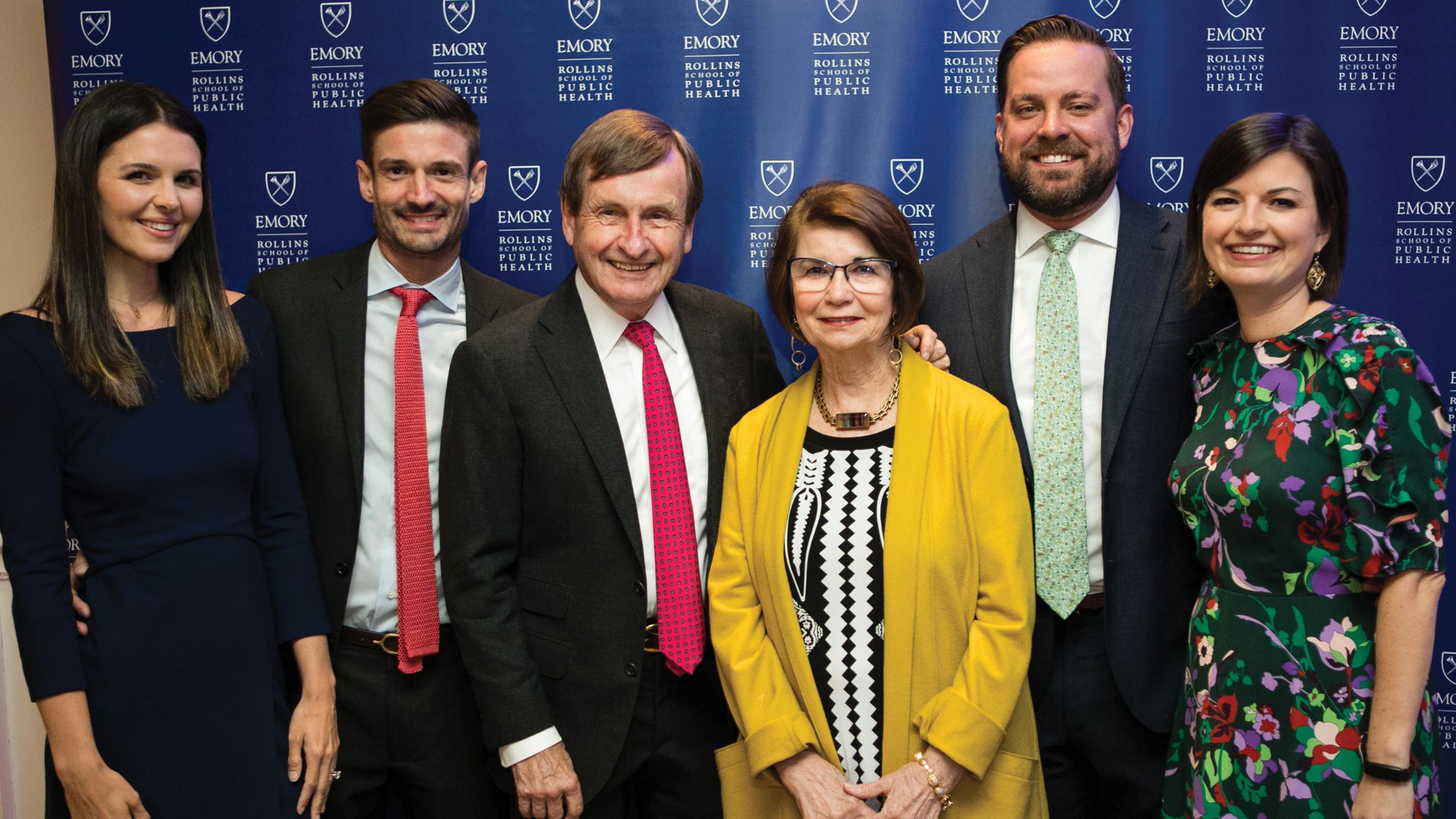 A group shot of three women and three men