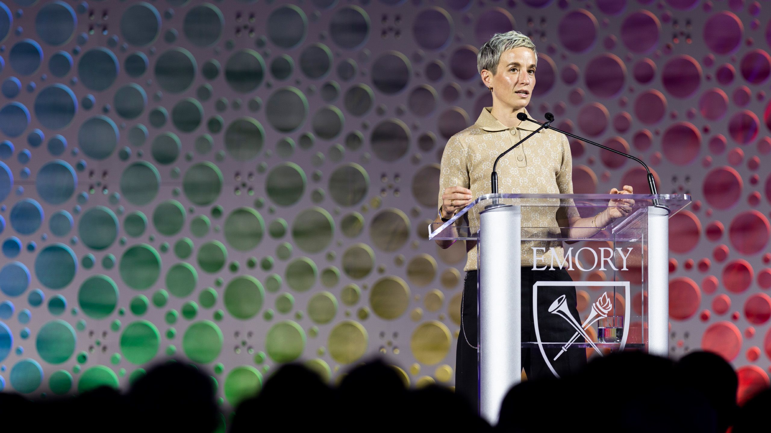 World Cup winner and social justice advocate, Megan Rapinoe, served as keynote for the 41st annual Carter Town Hall at Emory University.