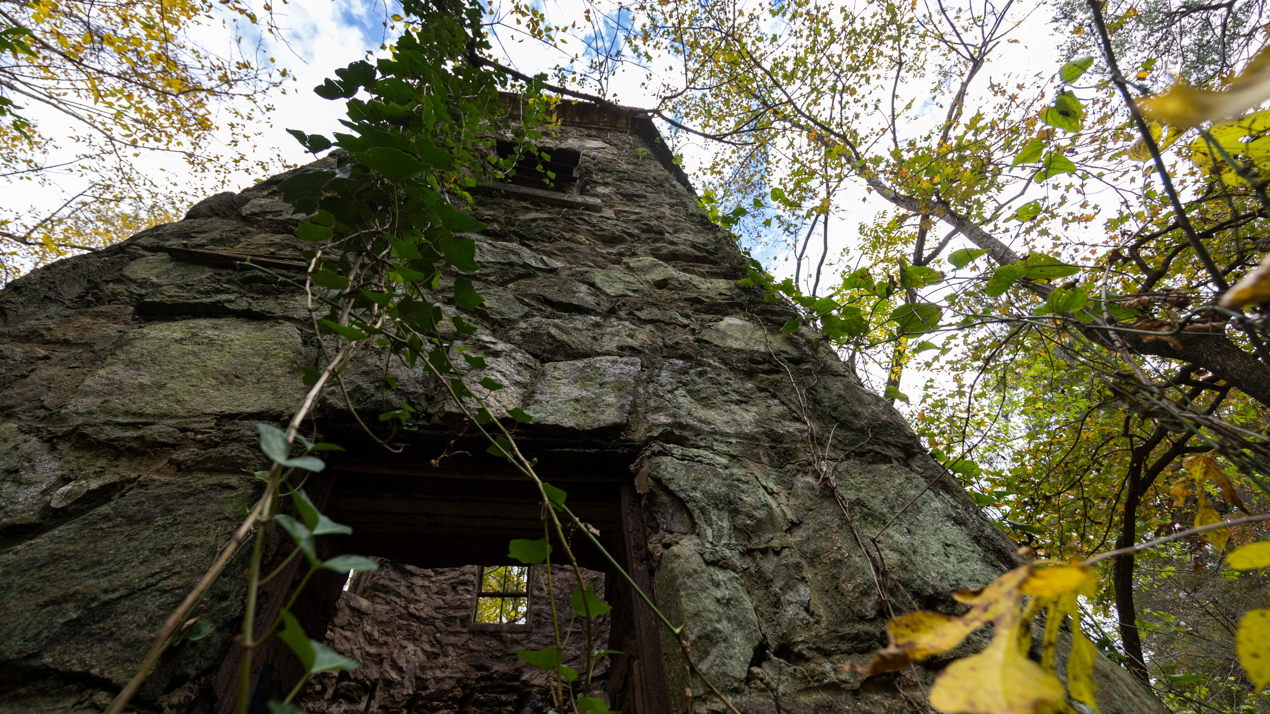 Photo of the outside of the Lullwater Tower ruin.