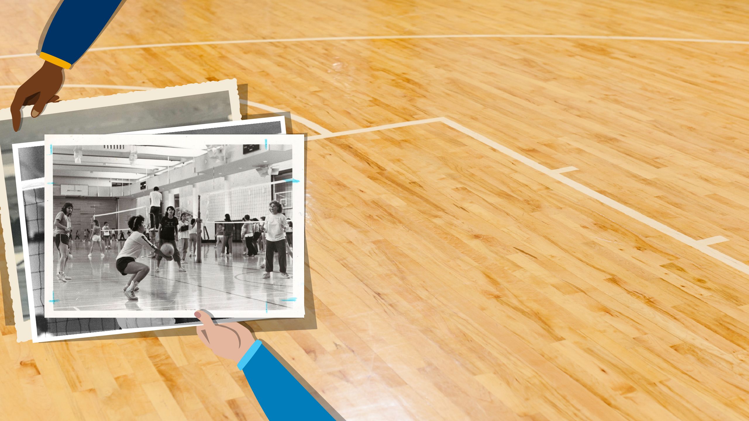 An early sorority volleyball competition at Emory University