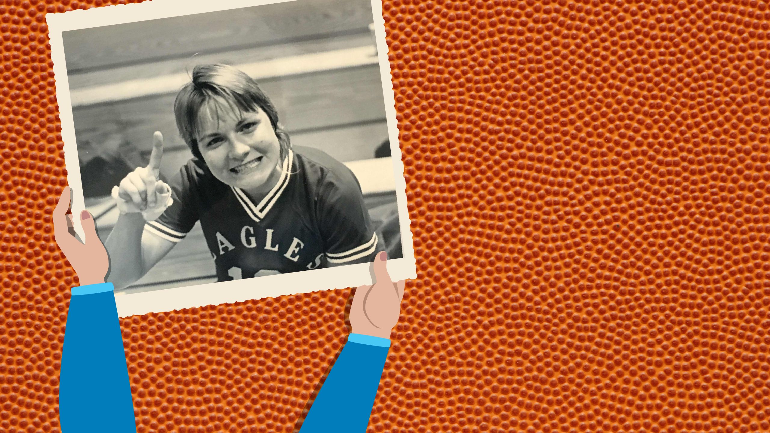 Professor Polly Price played point guard for the women's basketball club team when she was a student. 