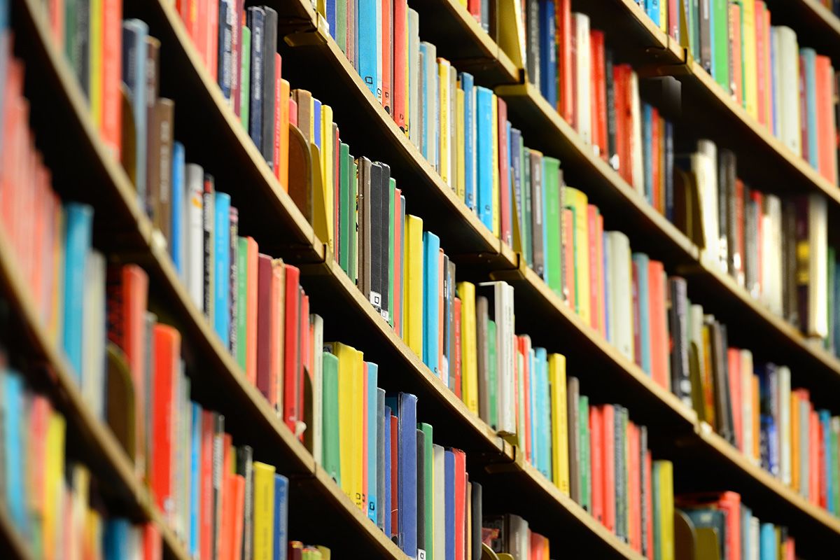 a full bookshelf