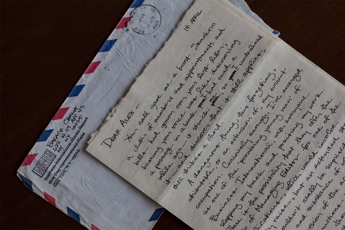 An envelope and letter by President Obama