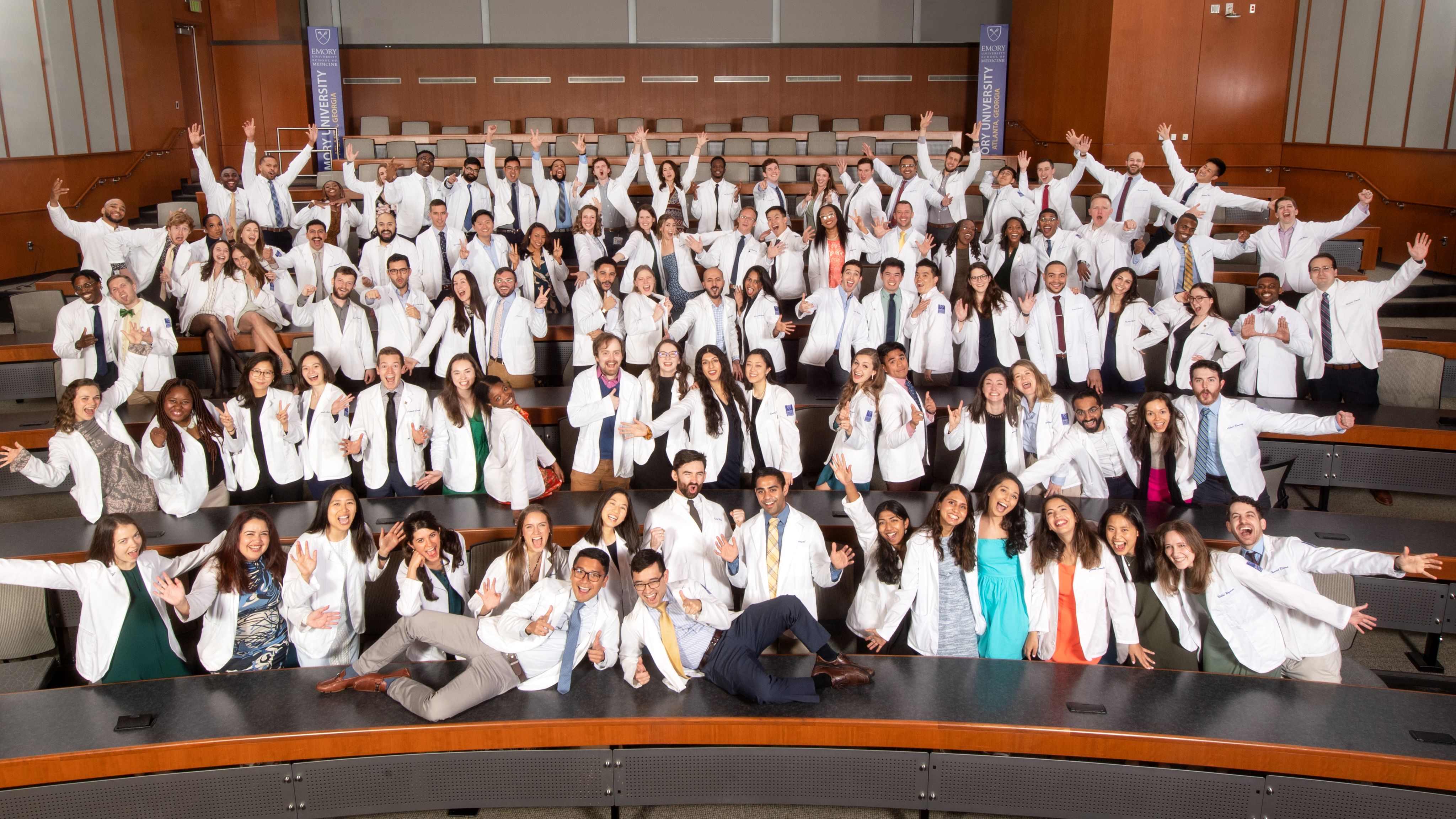 The MD Class of 2023 in silly poses