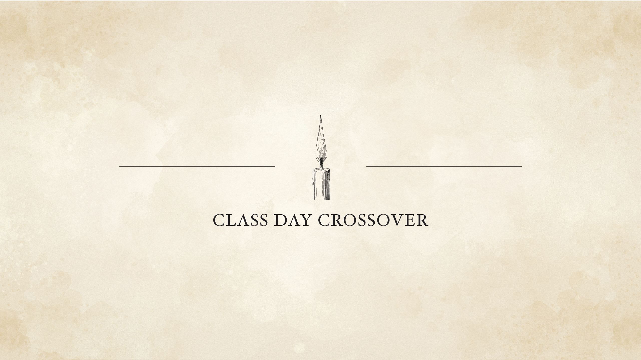 Against a parchment-like background is an illustration of a candle.