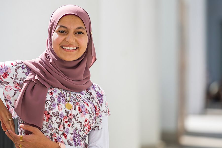 Photo of Emory first-year student Salaam Awad
