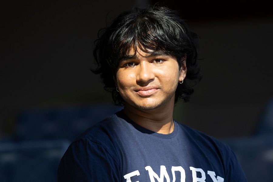 Photo of Emory first-year student Neeraj Palnitkar