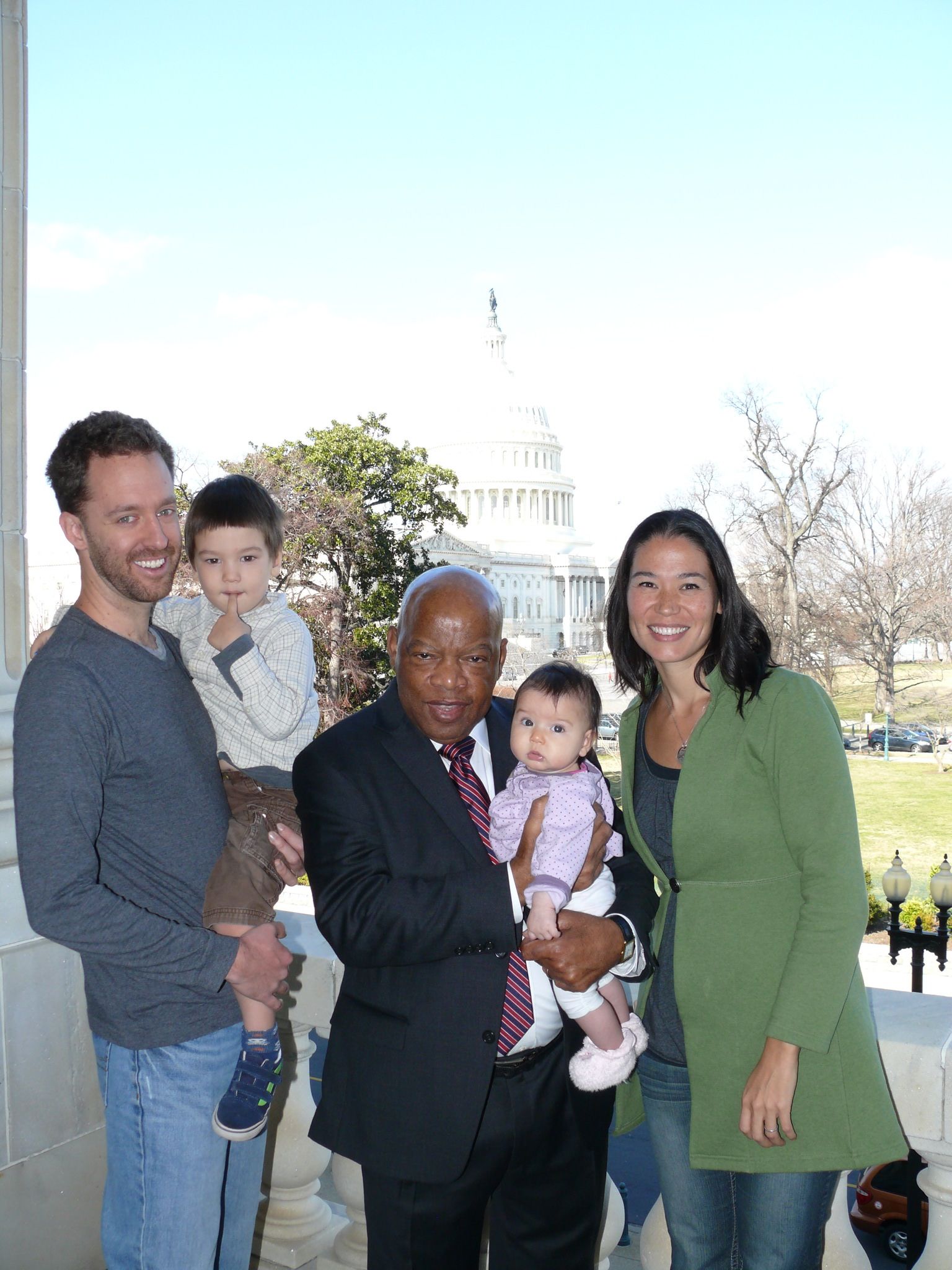 Matt Weyandt and family with Congressman John Lewis