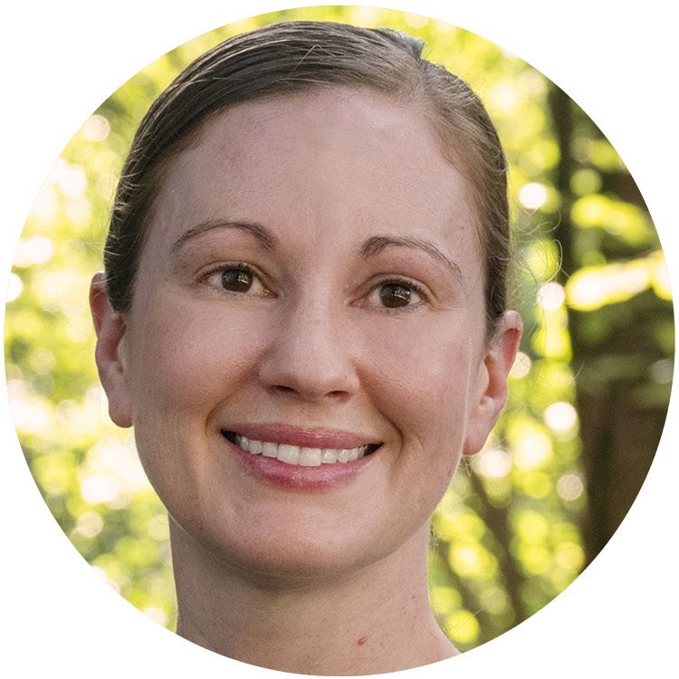 Head shot of woman smiling
