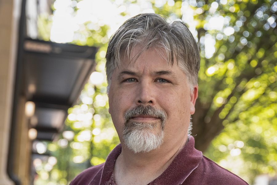 Head shot of man smiling