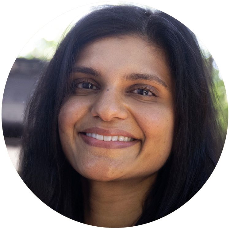 Head shot of woman smiling
