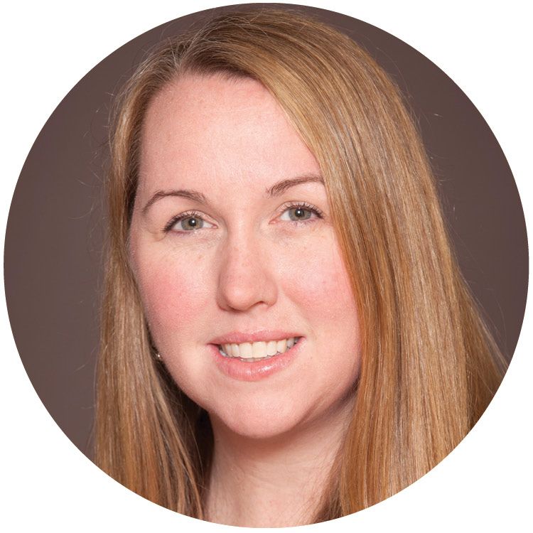Head shot of woman smiling