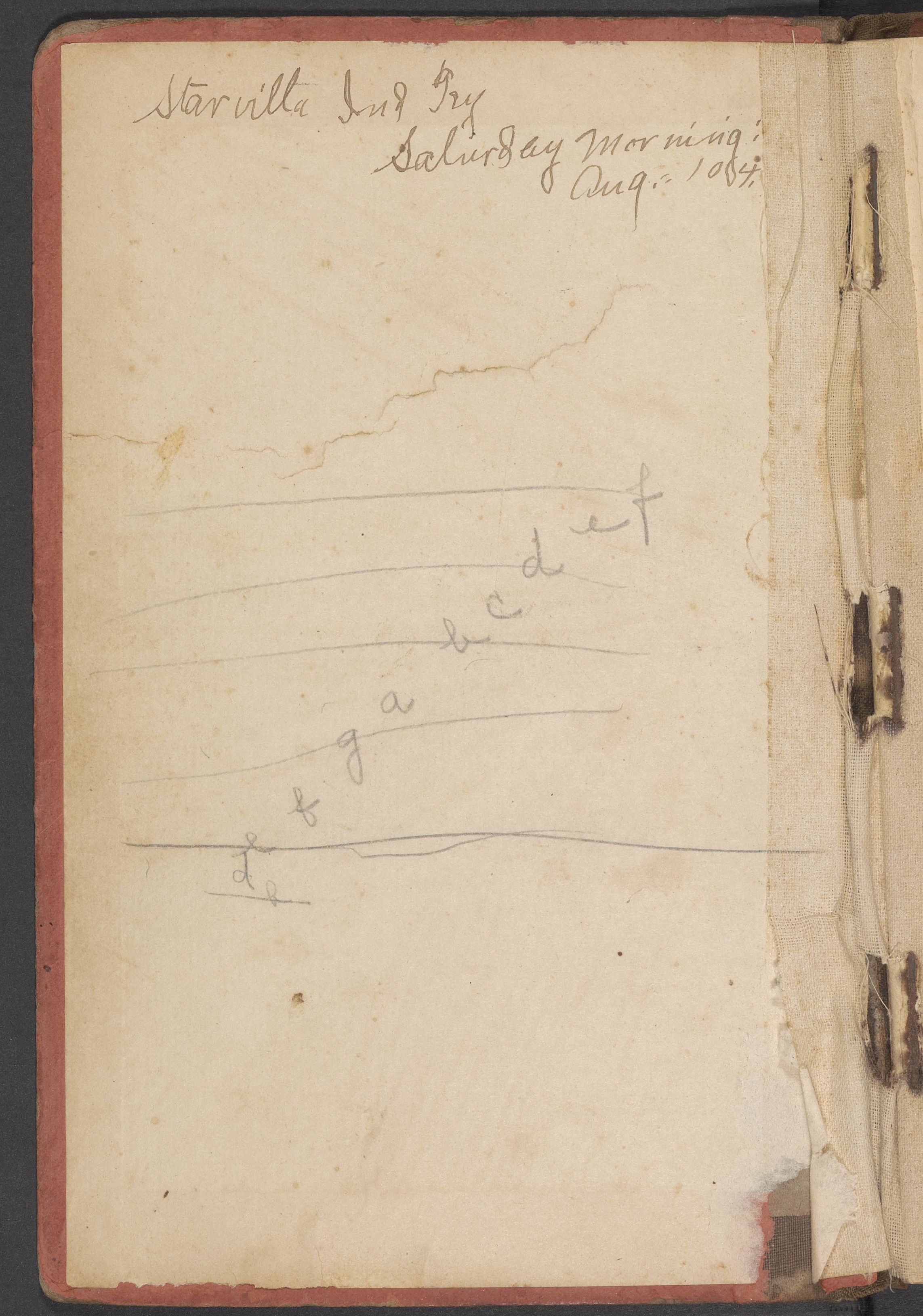 In 1891, Elnora Vann, a teenage member of the Cherokee nation, wrote and labeled the musical staff in this edition of “Gospel Hymns No. 5.”
