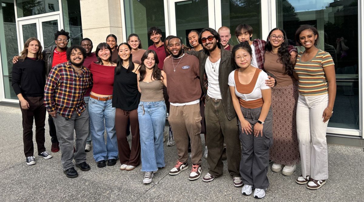 Group photo of AHANA A Cappella vocal group.