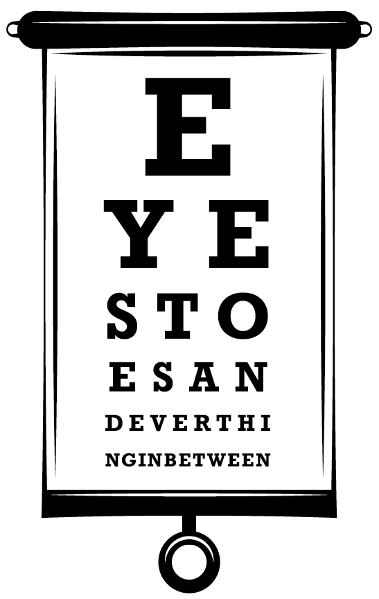 Illustration of an eye chart