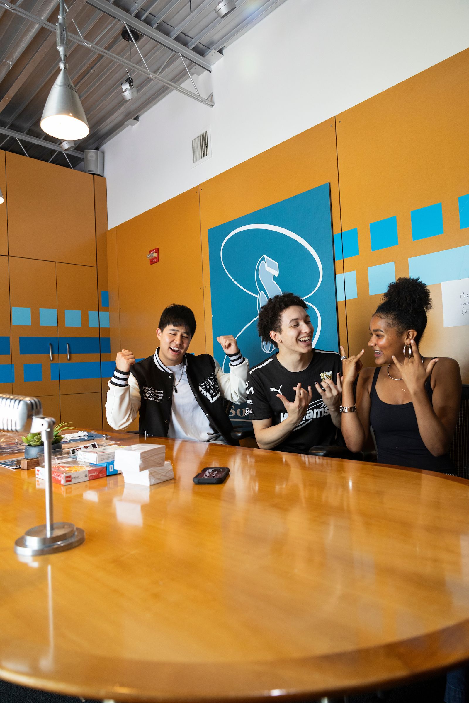 Ferguson, Perez and Qui dancing