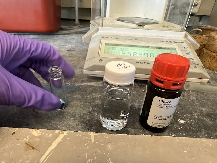 close view of bottles in laboratory