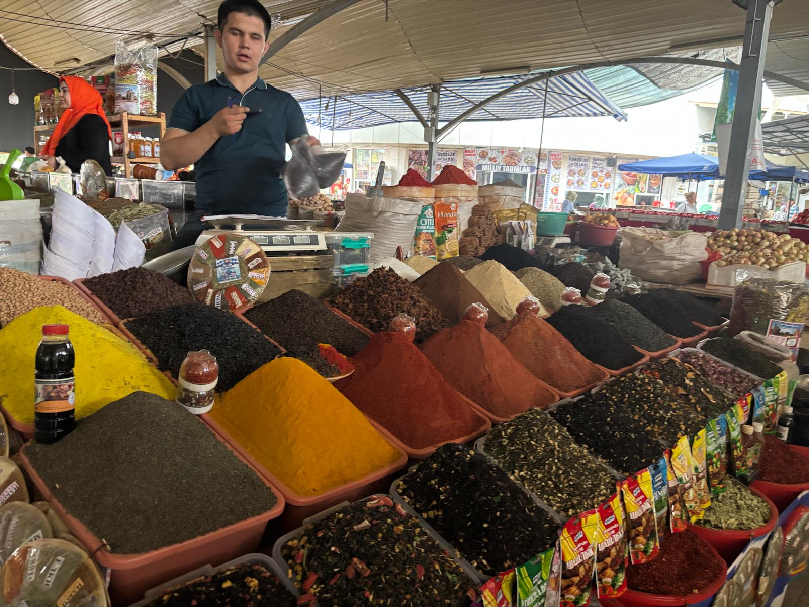 spices at Uzbekistan market
