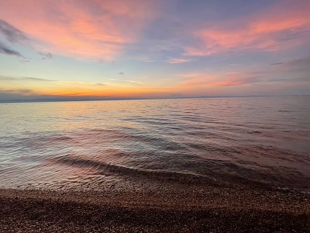 Sunset over Lake Tanganyika.
