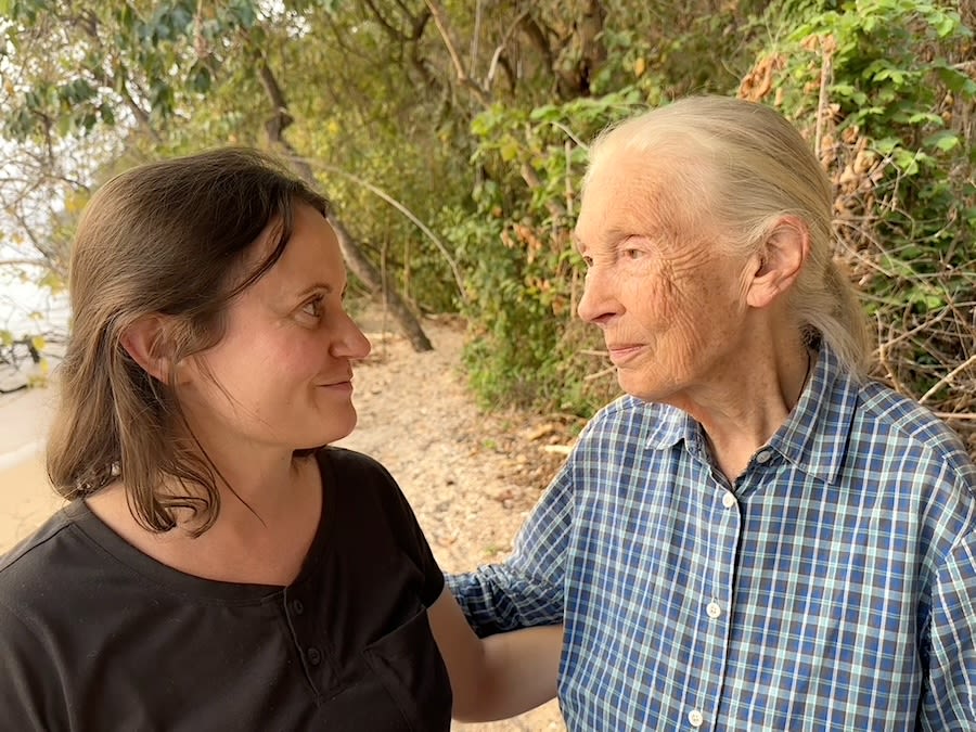 Jessica Deere and Jane Goodall.