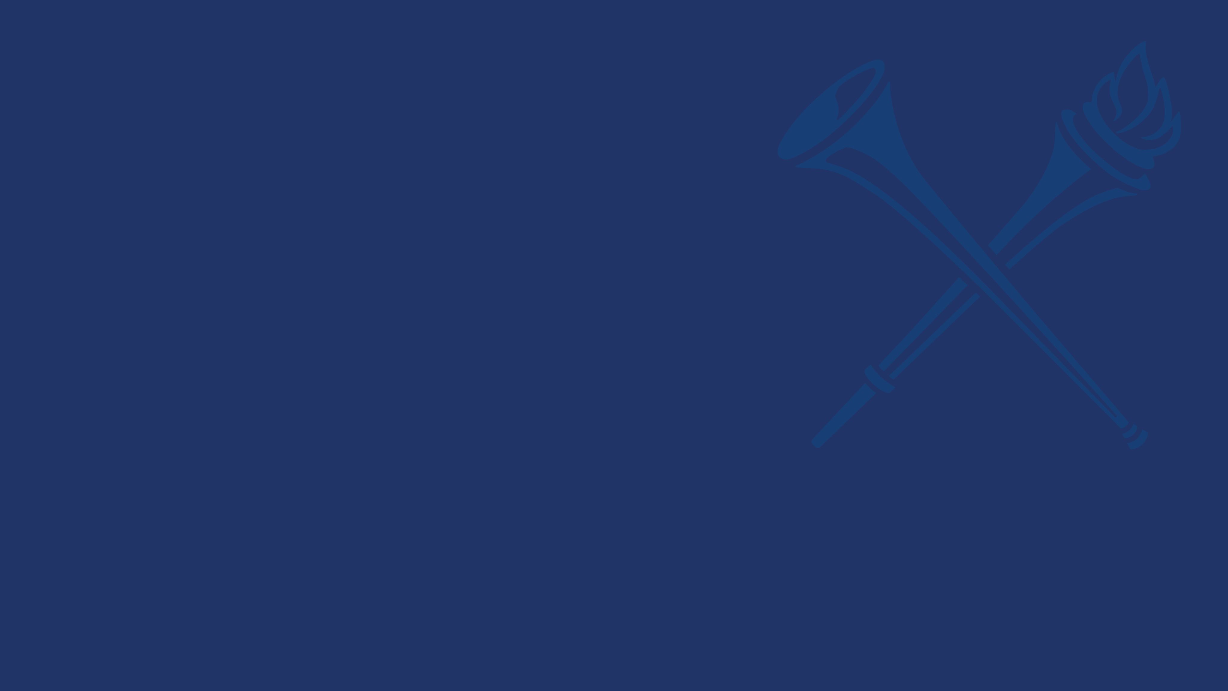 Blue background with the Emory University's torch and trumpet watermark