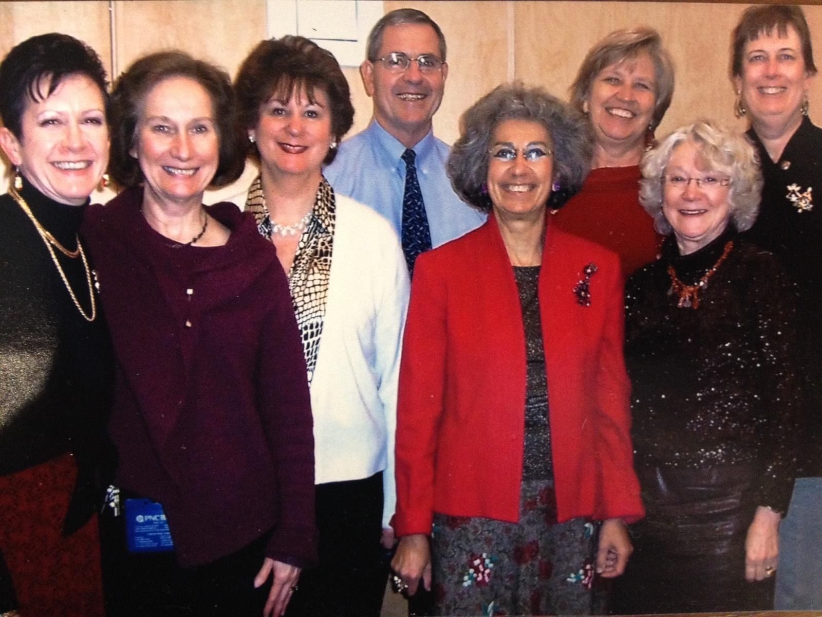 A group photo of people with Dean McCauley