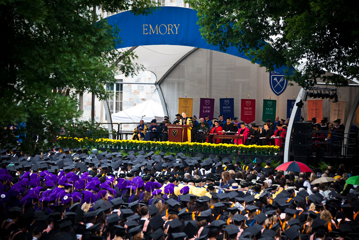Emory Commencement on May 14, 2012