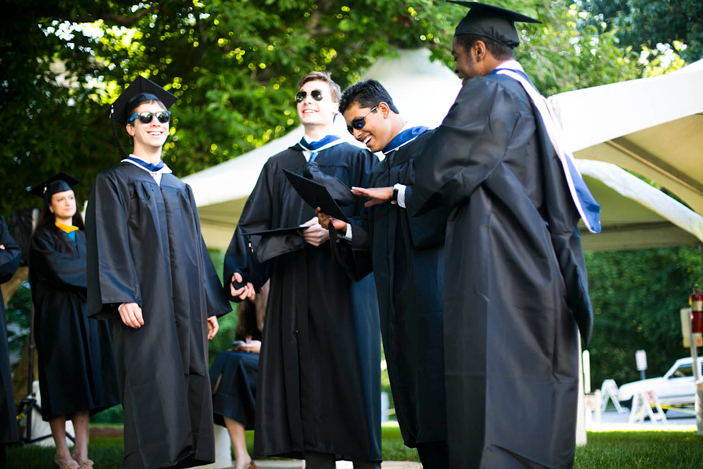 Graduates prepare for Emory's 168th Commencement ceremony, which took place Monday, May 13, 2013.