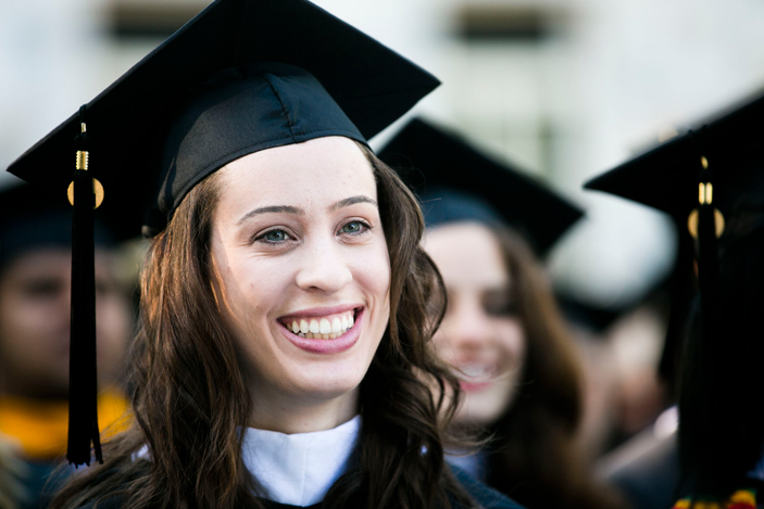 About 56 percent of all the graduates were women.