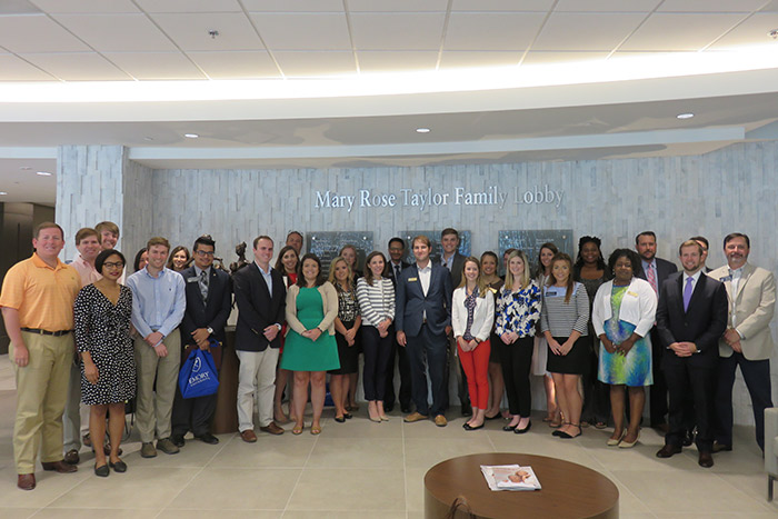 Georgia legislative staffers visit the Emory Brain Health Center during their first stop.
