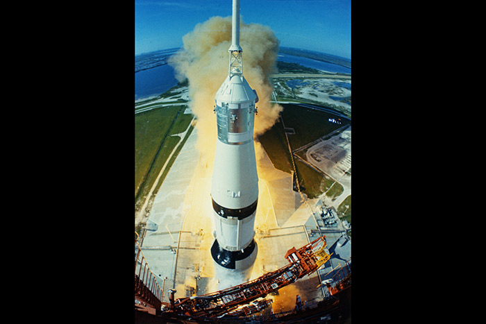 The Apollo 15 launch