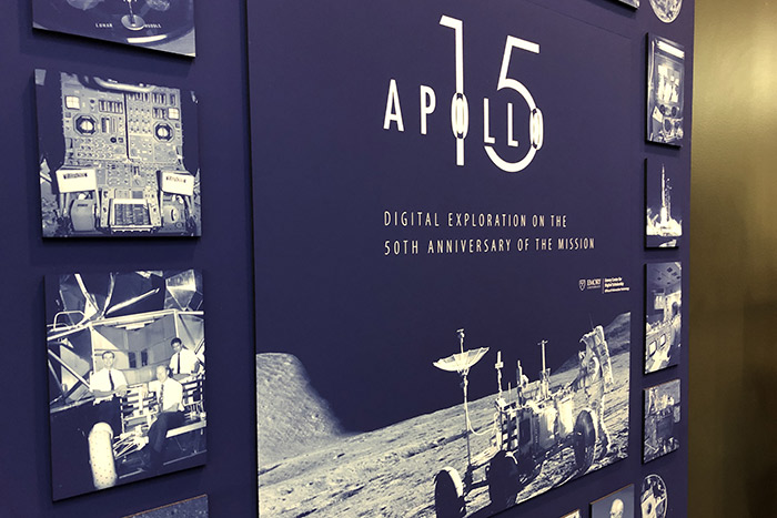 Close up of Apollo 15 exhibit