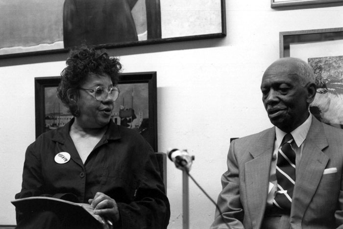 : Delilah Jackson and an unidentified man, undated. Credit: Delilah Jackson papers, MARBL, Emory University.