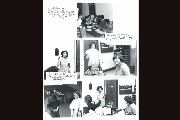 Page from a Geneva Southall photo album, circa 1980s. Credit: Geneva Southall papers, MARBL, Emory University.