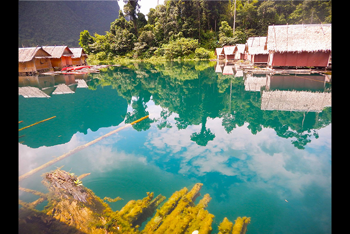 Honorable mention: "Floating Bungalows in Thailand." Photo by June Elyse Ilowite.