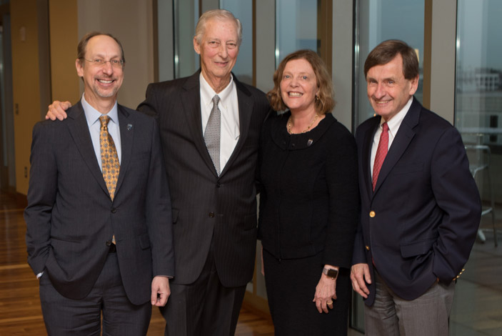 Left to right: Jonathan S. Lewin, Stephen D. Clements, Claire E. Sterk, James W. Curran