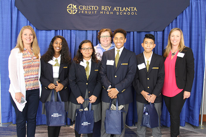 Cristo Rey students and adult staff