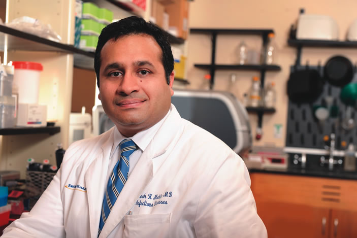 Infectious disease specialist Anneesh Mehta hopes Emory's work will help curb Ebola in the future.