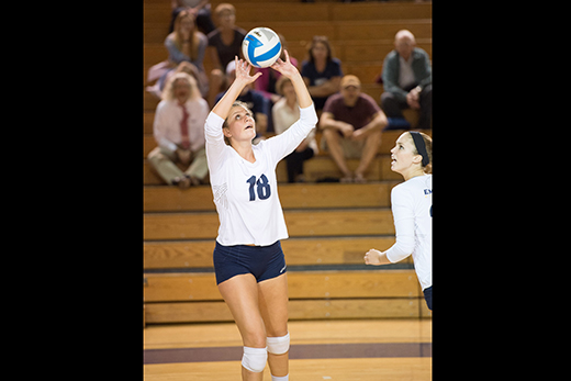 Senior setter Sydney Miles was chosen as a First Team All-American by the American Volleyball Coaches Association for the fourth straight year.