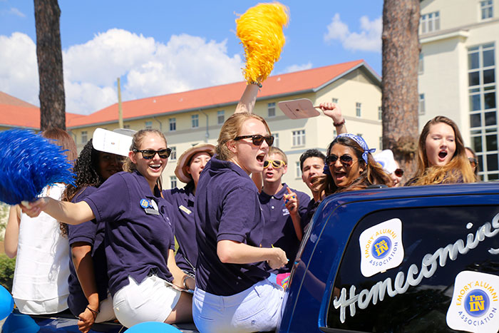 Emory Alumni Association in the Homecoming parade