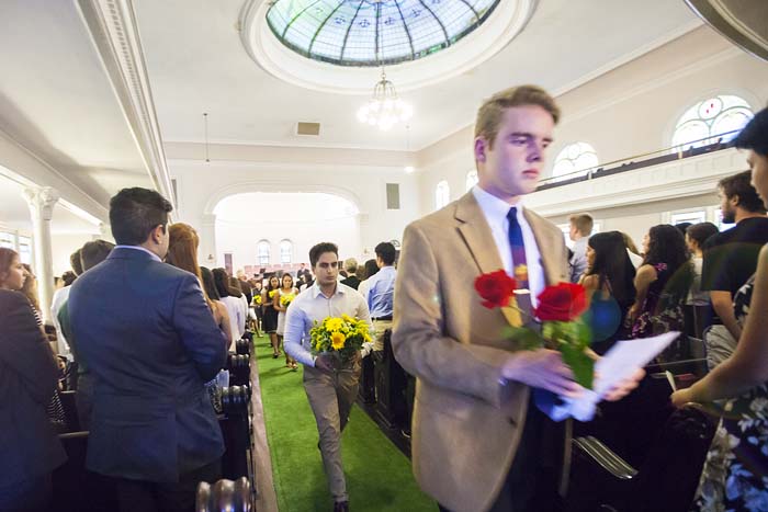 Students led participants "out of this building and into the world, onto the Oxford College campus, where Faraaz and Abinta made an incredible impact," said Oxford College Chaplain Lyn Pace.