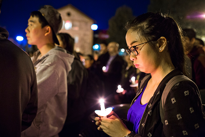 Paris and Beirut Candlelight Vigil