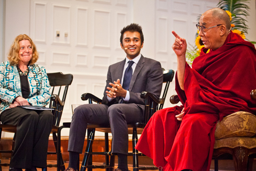 Claire Sterk, Raj Patel, Dalai Lama