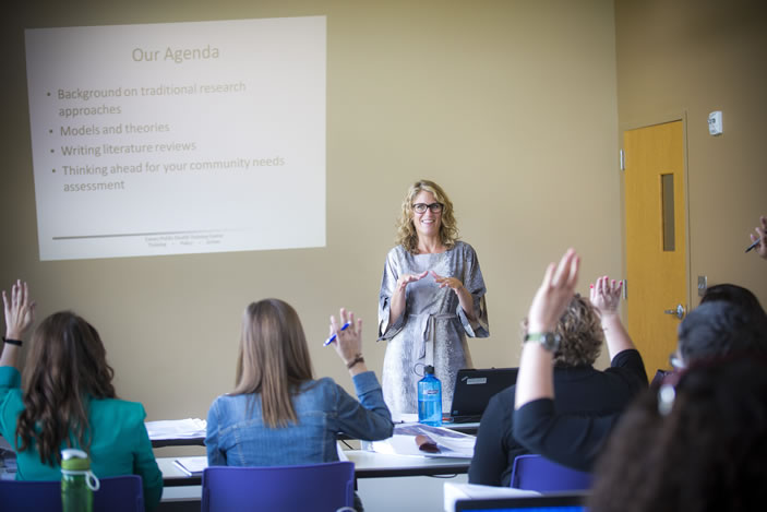 While at Rollins, Carrie Oliver taught Atlanta high school students about the signs of mental illness. She joined the workforce this year as special projects coordinator with the Southwest Georgia Area Health Education Center in Albany.