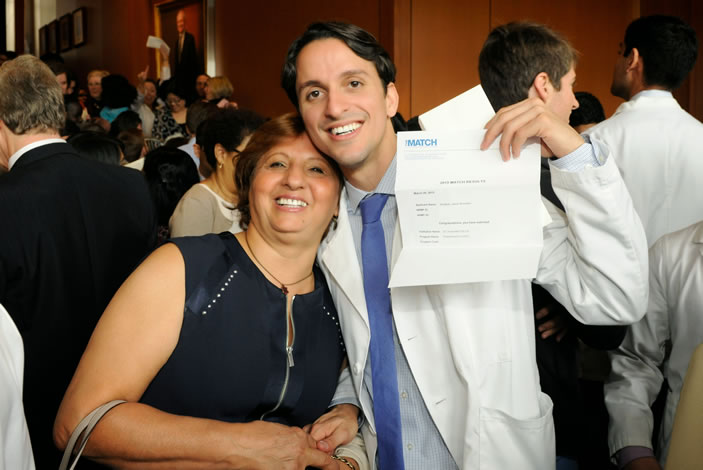 From 2015's Match Day: A graduating medical student and his proud mother